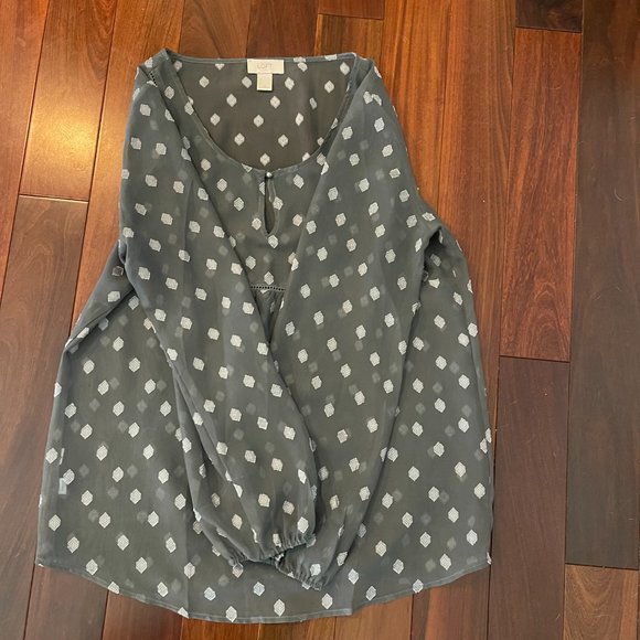 LOFT Sheer Blouse - Picture 3 of 4